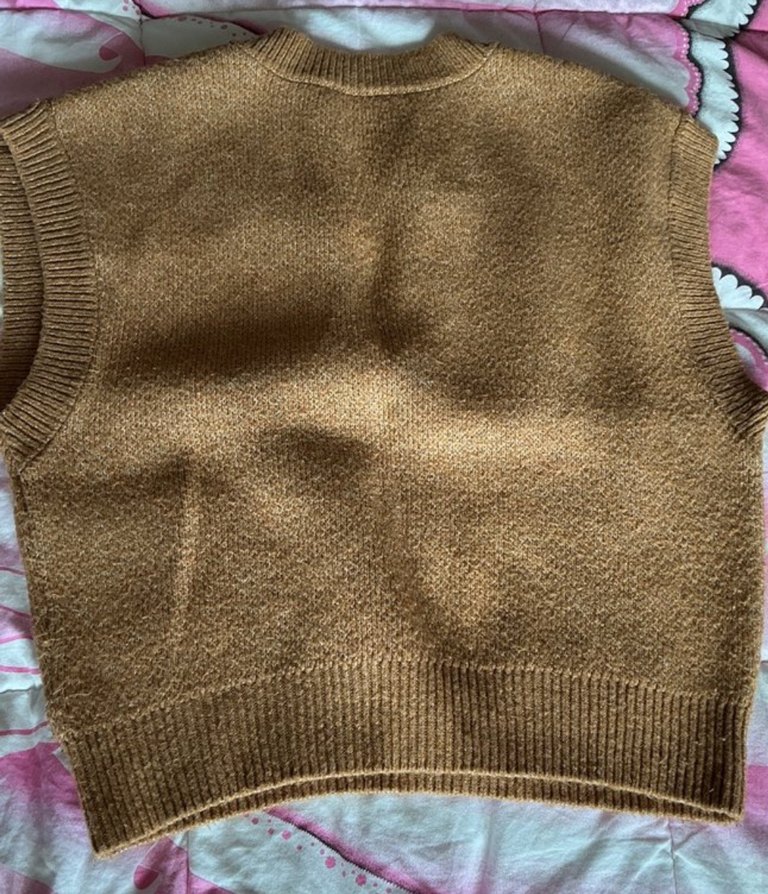 XSIDE V Yaka Desenli Kadın Triko  Nakışlı Örgü Süveter - Görsel 4