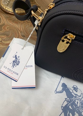 uspa Lacivert Deri Kemer Detaylı Kadın Çanta - Görsel 2