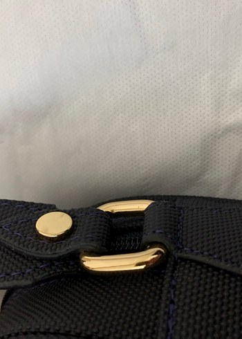 uspa Lacivert Deri Kemer Detaylı Kadın Çanta - Görsel 7