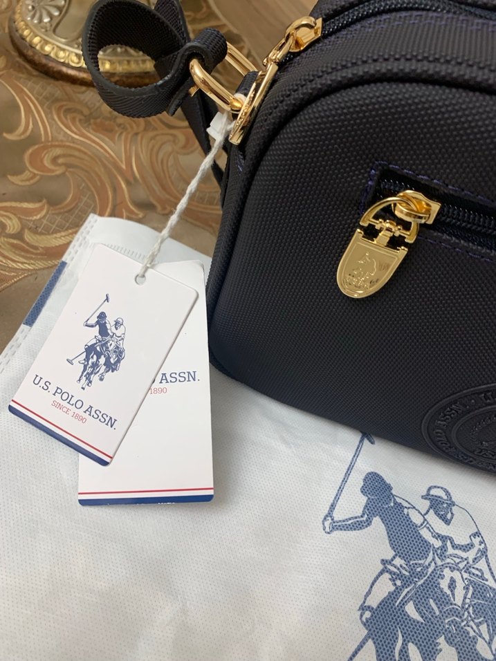 uspa Lacivert Deri Kemer Detaylı Kadın Çanta - Görsel 2