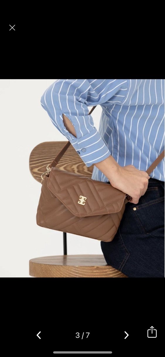 pierre cardin Deri Kemerli taba Zebra Desenli Kadın Çanta - Görsel 2