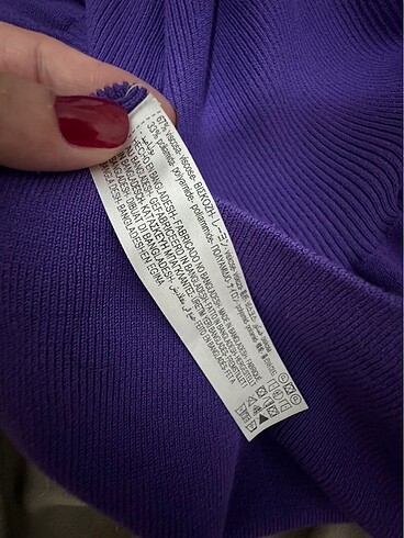 s Beden mor Renk Zara mor tunik elbise ????