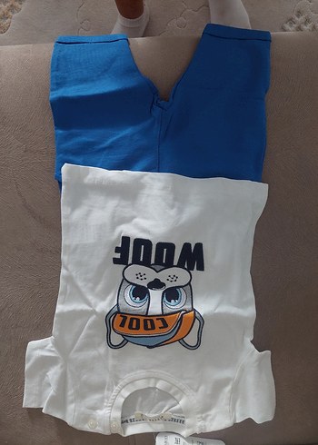 Renkli Baskılı Pamuklu Bebek Erkek Takım - Görsel 3