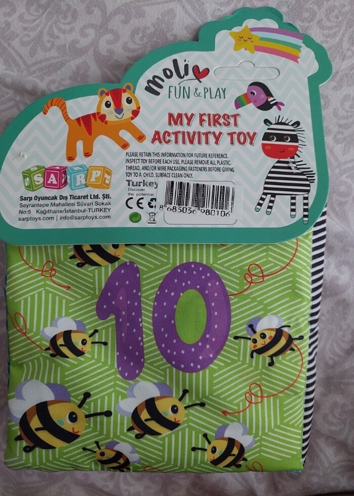 Yumuşak bebek kitabı oyuncak - Görsel 4