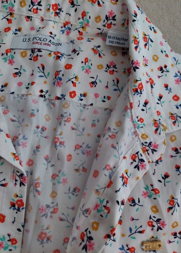 U.s.polo assn kolsuz bluz gömlek - Görsel 3