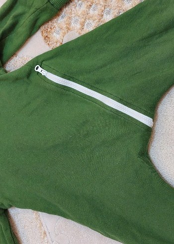 Yeşil Fermuarlı bebek Tulumu - Görsel 2