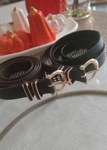 Zara Kadın Siyah Deri Tokalı Kemer