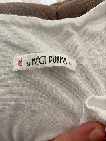 l Beden beyaz Renk Lohusa pijama takımı