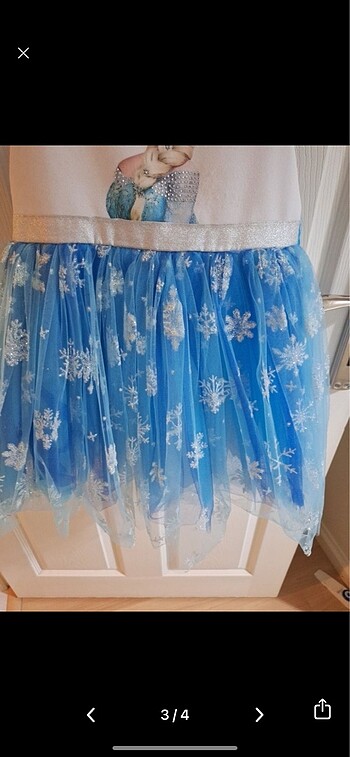 4 Yaş Beden Elsa kostüm Elsa elbise