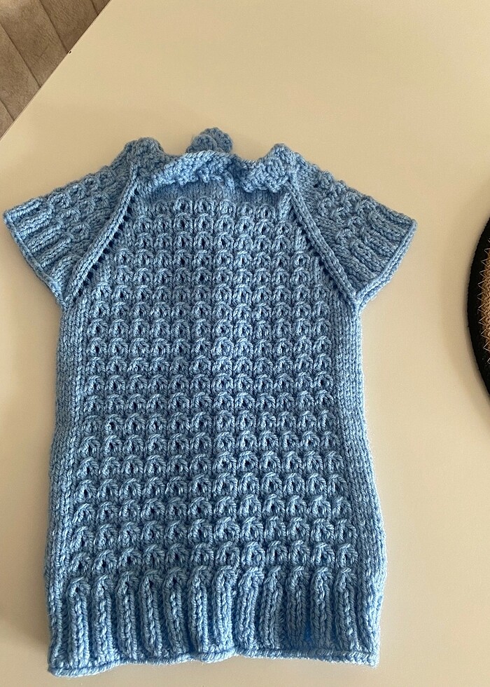 El örgüsü bebek yelek - Görsel 2
