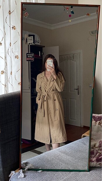 s Beden camel Renk Trenckot