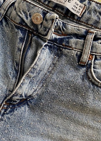 Taşlı jean - Görsel 8