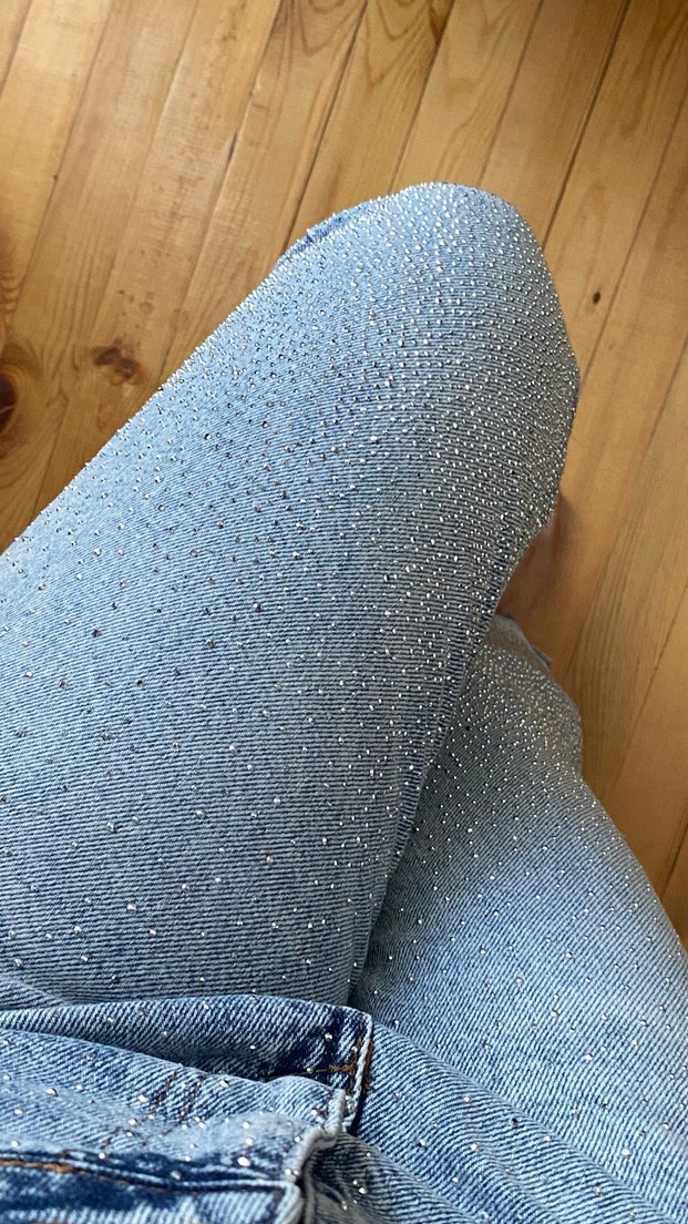 Taşlı jean - Görsel 3