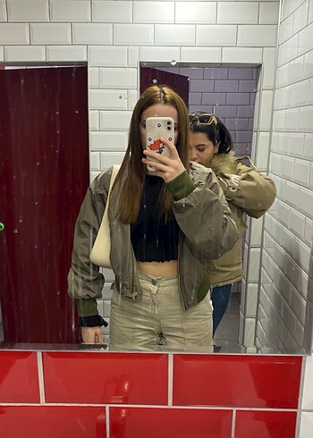 Yesil boomber ceket - Görsel 2