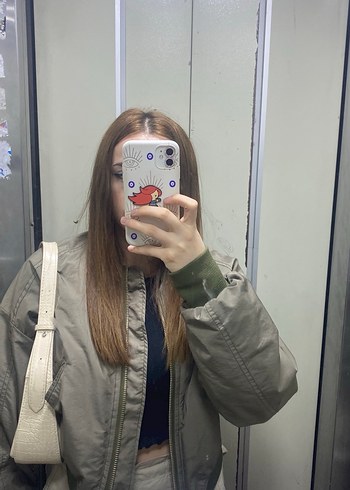 Yesil boomber ceket - Görsel 3