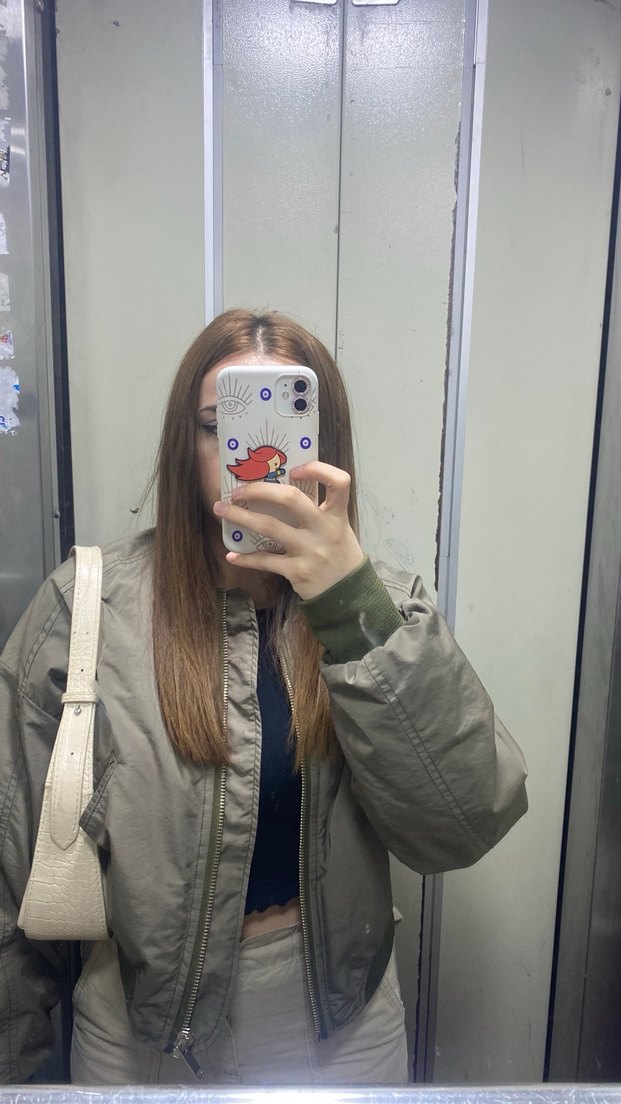 Yesil boomber ceket - Görsel 3