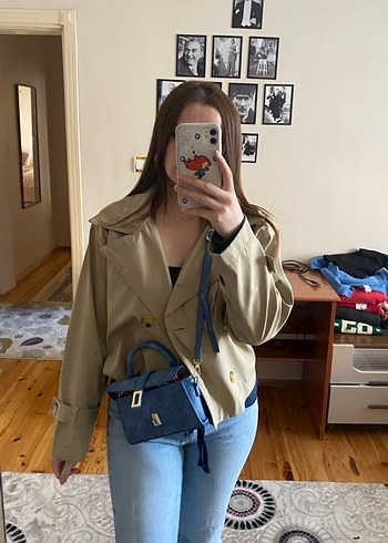 Bej Midi Kadın Trençkot - Görsel 2