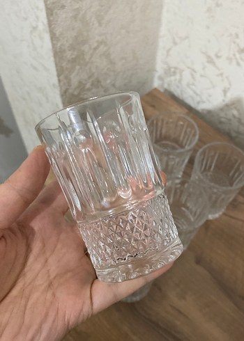 Desenli Şeffaf Cam Bardak Seti - Görsel 3