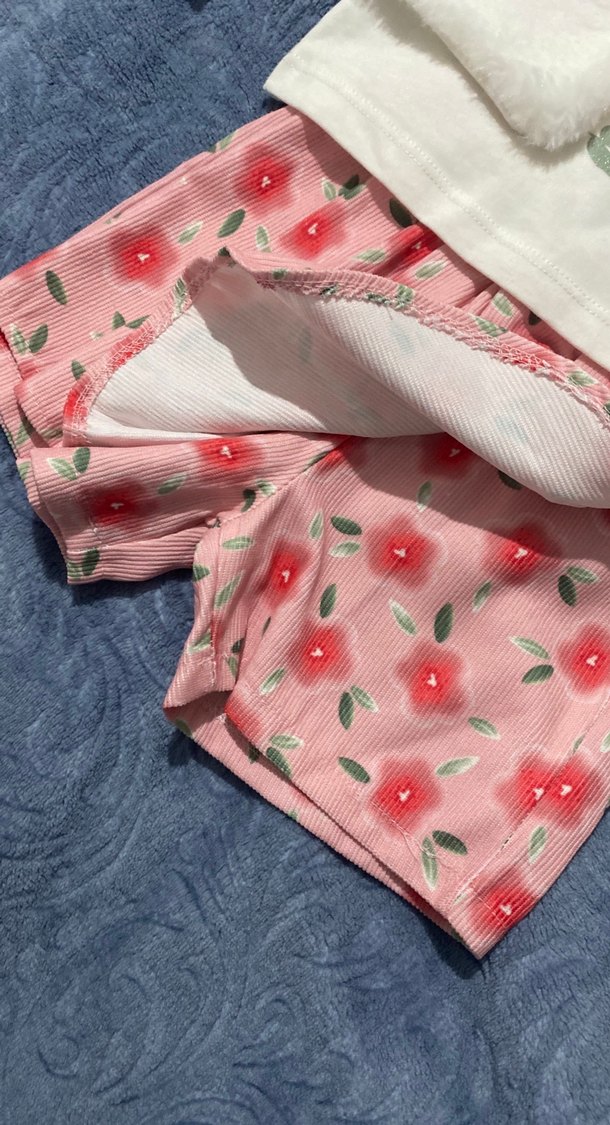 Beyaz Kürklü Bebek Kız Takımı - Görsel 2