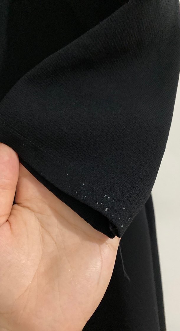 Düz siyah ferace - Görsel 4