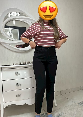 Diğer Siyah dar pantolon