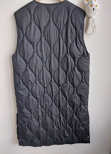 H&M, XS beden uzun yelek mont - Görsel 5