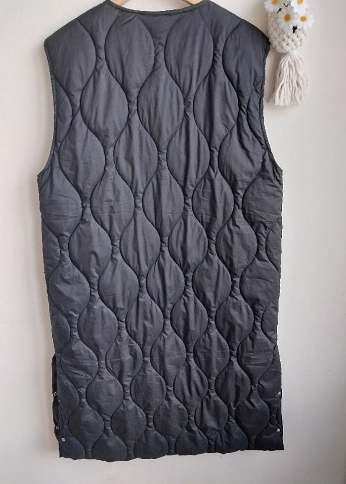 H&M, XS beden uzun yelek mont - Görsel 5