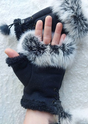 Tüylü kokoş eldiven - Görsel 4