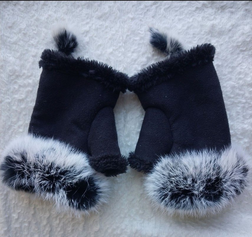 Tüylü kokoş eldiven - Görsel 2