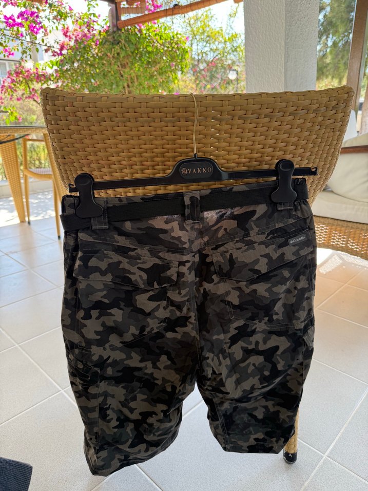 Gri Kamuflaj Desenli Kemerli Erkek mayo - Görsel 4