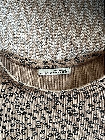 xs Beden leopar crop tişört