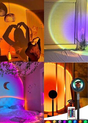 Ikea Çok Renkli Kumandalı SUNSET LAMP