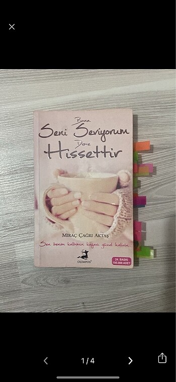 Bana seni seviyorum deme hissettir kitap