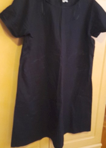 Mango Siyah Kısa Kollu Hamile Midi Tunik