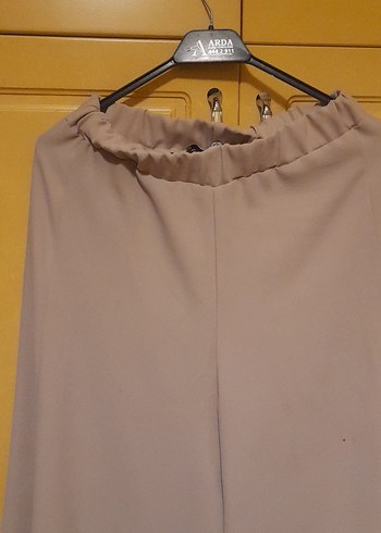 Bej Drapeli Uzun Hamile Eteği - Görsel 5