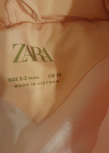 Kız Çocuk Pembe Fermuarlı Yelek - Görsel 4