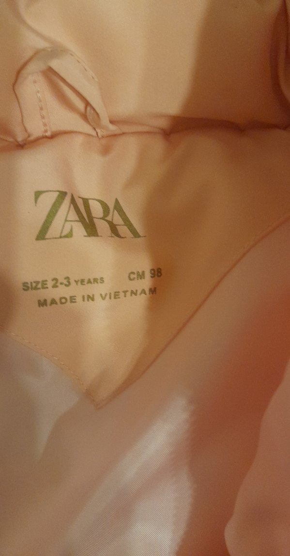 Kız Çocuk Pembe Fermuarlı Yelek - Görsel 4