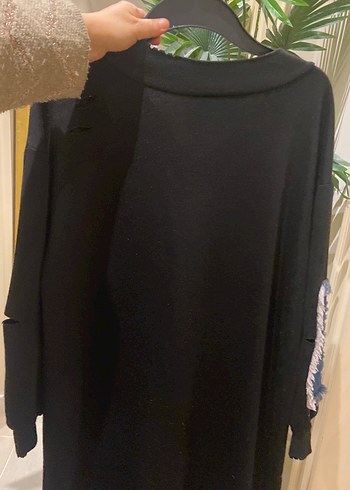 Kadın Çok Renkli Uzun Denim elbıse - Görsel 8