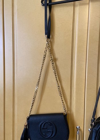 Siyah Deri Püsküllü Kadın Çantası - Görsel 4