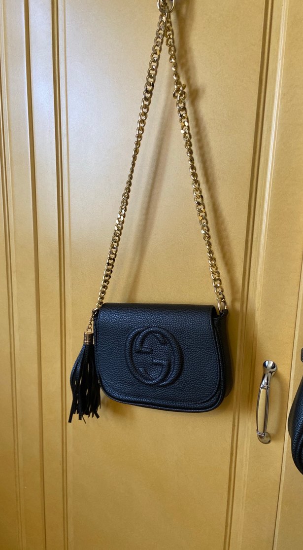 Siyah Deri Püsküllü Kadın Çantası - Görsel 2