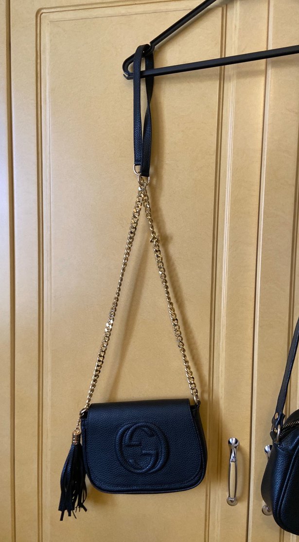 Siyah Deri Püsküllü Kadın Çantası - Görsel 4