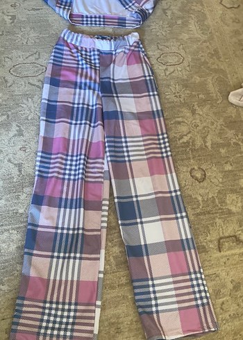 Pembe Bağlama Desenli Hamile Pijama Takımı - Görsel 8