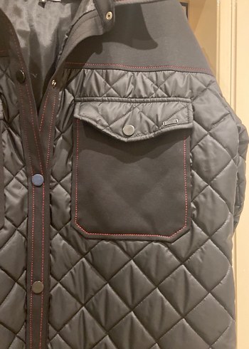 Düğmeli Siyah Deri Kadın Ceket - Görsel 4