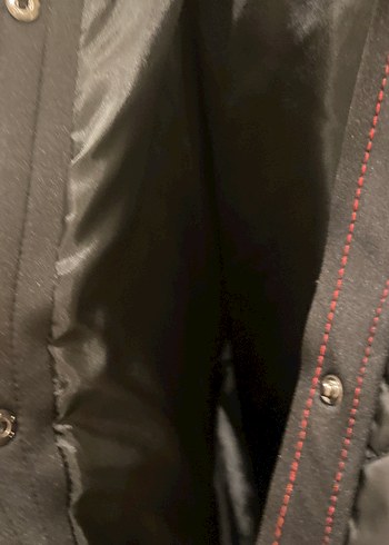 Düğmeli Siyah Deri Kadın Ceket - Görsel 7