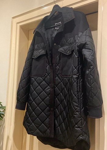 Düğmeli Siyah Deri Kadın Ceket - Görsel 10