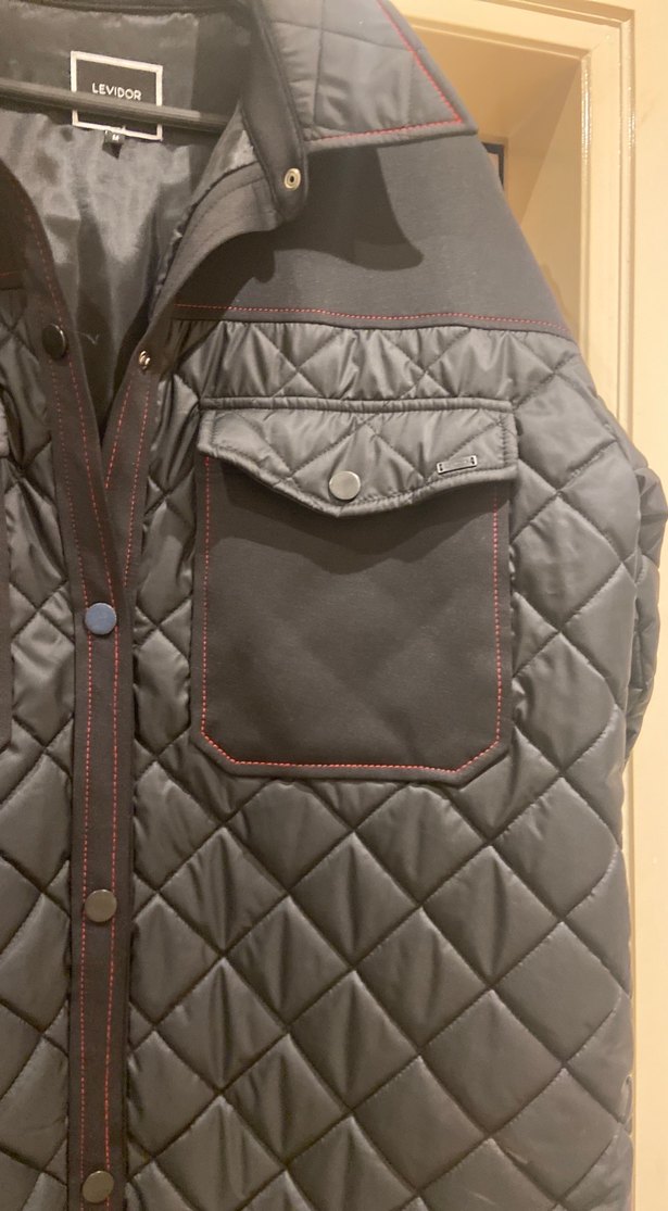 Düğmeli Siyah Deri Kadın Ceket - Görsel 4