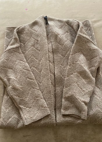 Uzun  hakı trıko hırka - Görsel 7