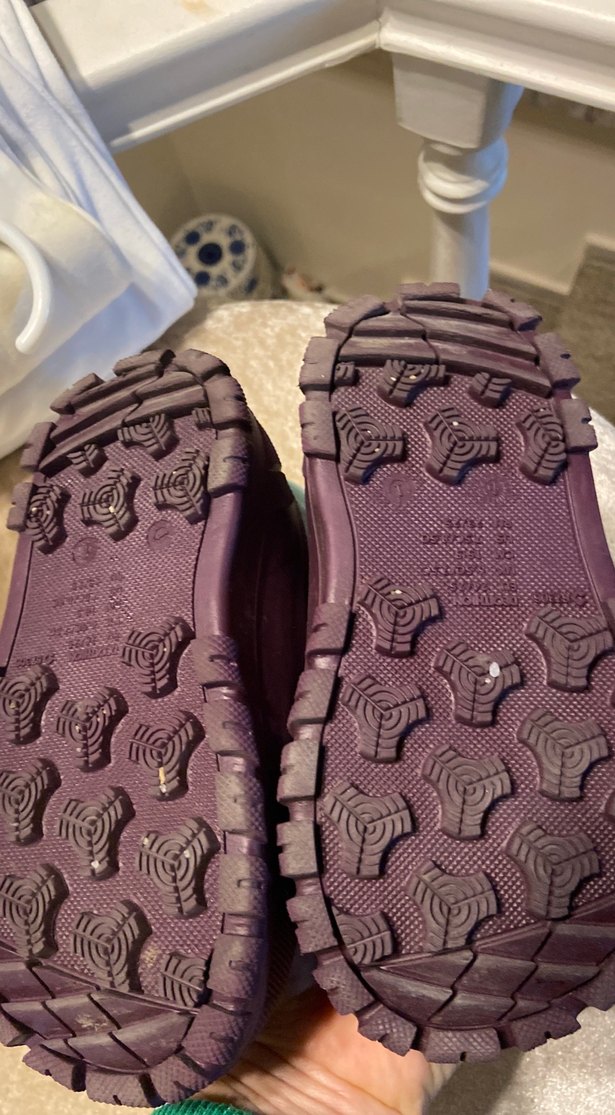 Kız Çocuk Mor Kauçuk Botlar Velcro - Görsel 5