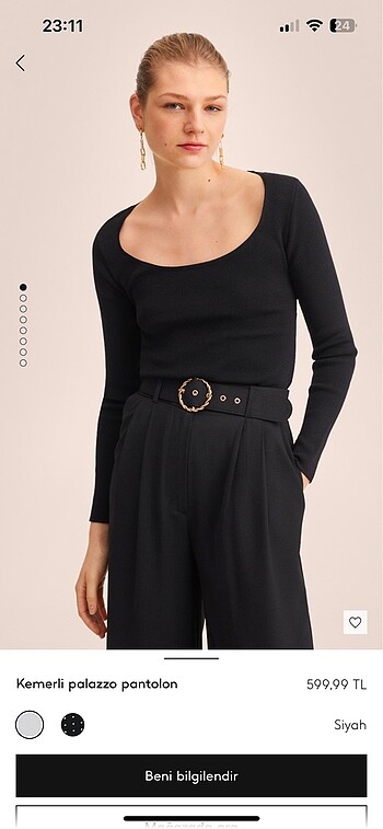 Mango Palazzo Pantolon