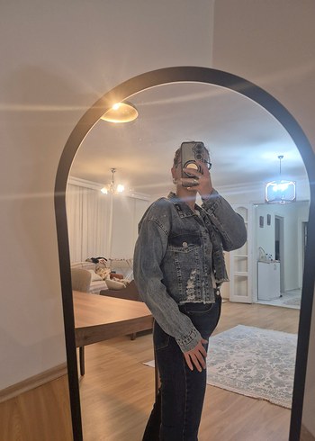 Noa&Noa Gri Yıkamalı Salaş Denim Ceket